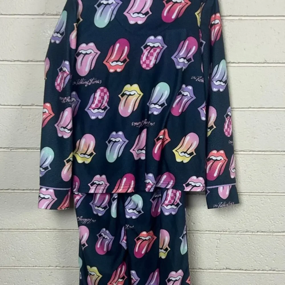 The Rolling Stones Girls Pajama Set size 7/8